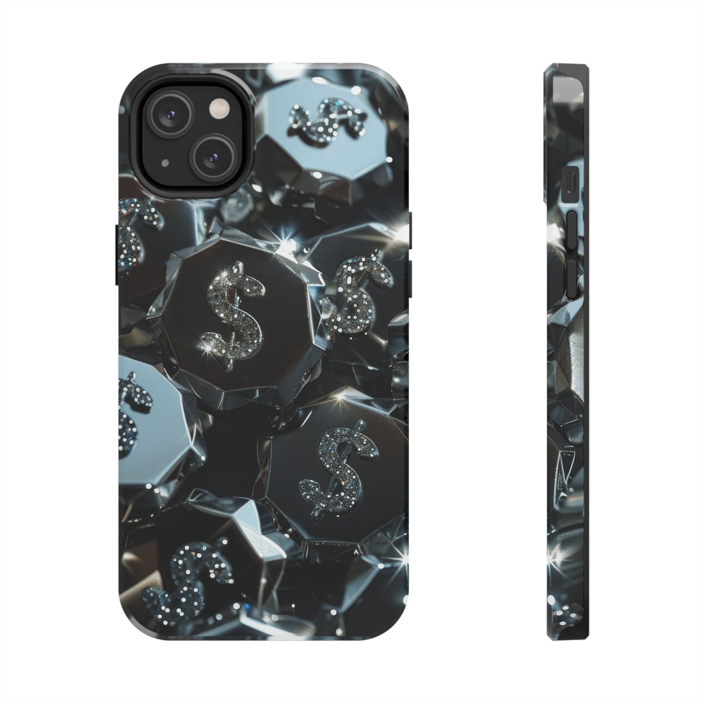 Durable Phone Case - Silver Pattern