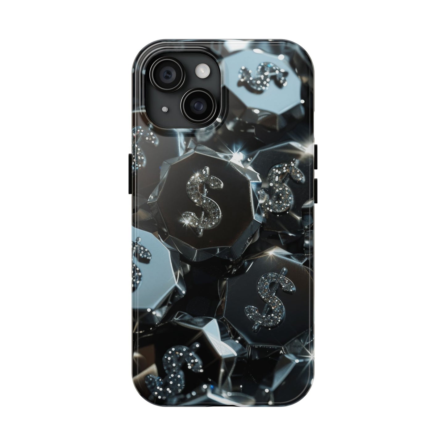 Durable Phone Case - Silver Pattern