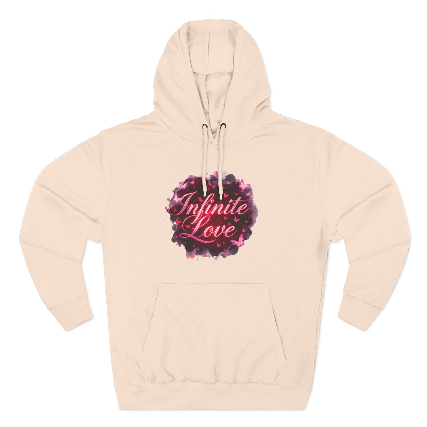 Sweat à capuche polaire - Motif amour infini