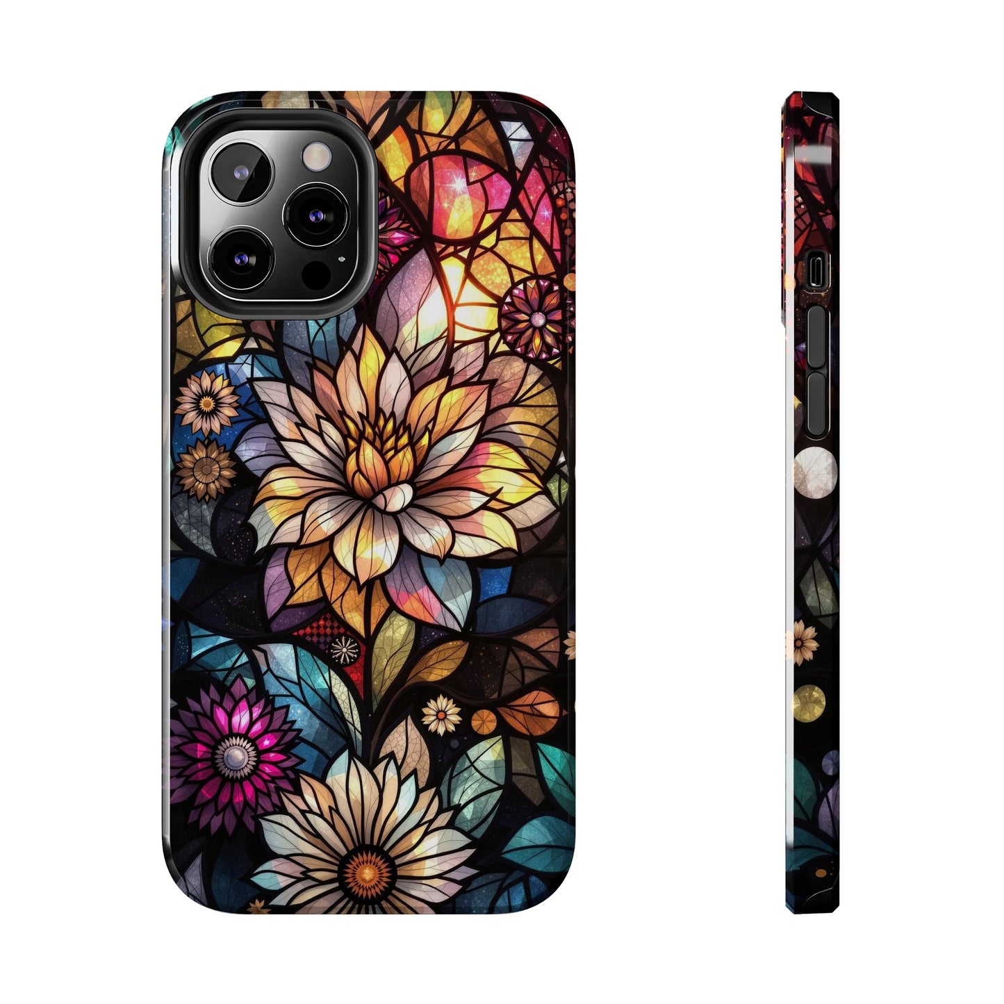 Phone Case - Stained Glass Flower Pattern