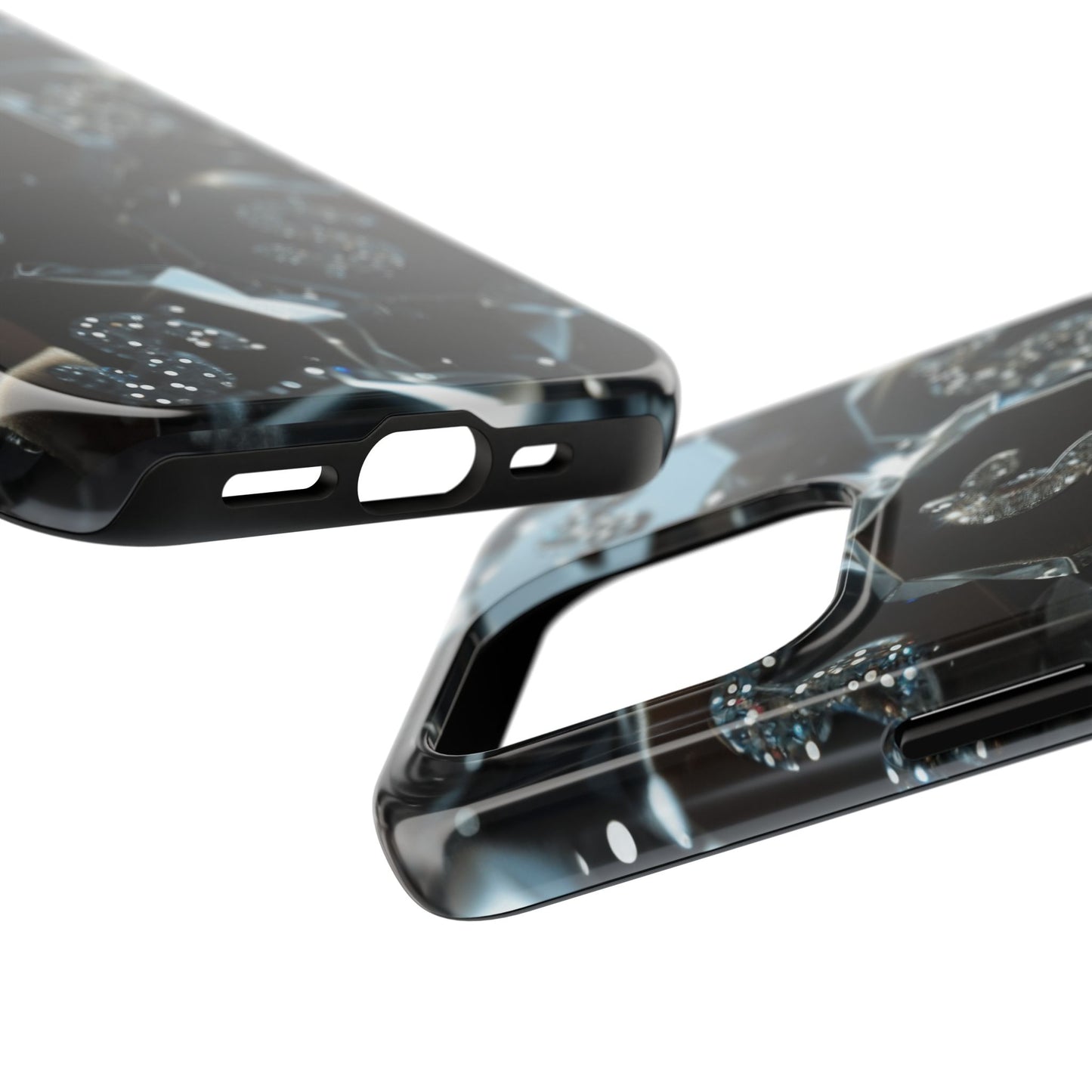 Durable Phone Case - Silver Pattern