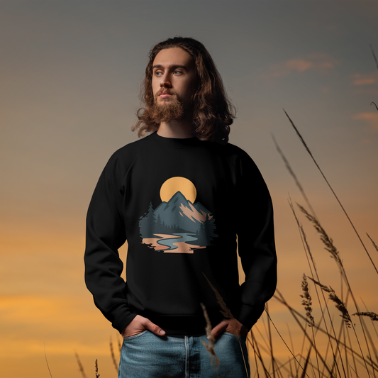 mountains and sun design