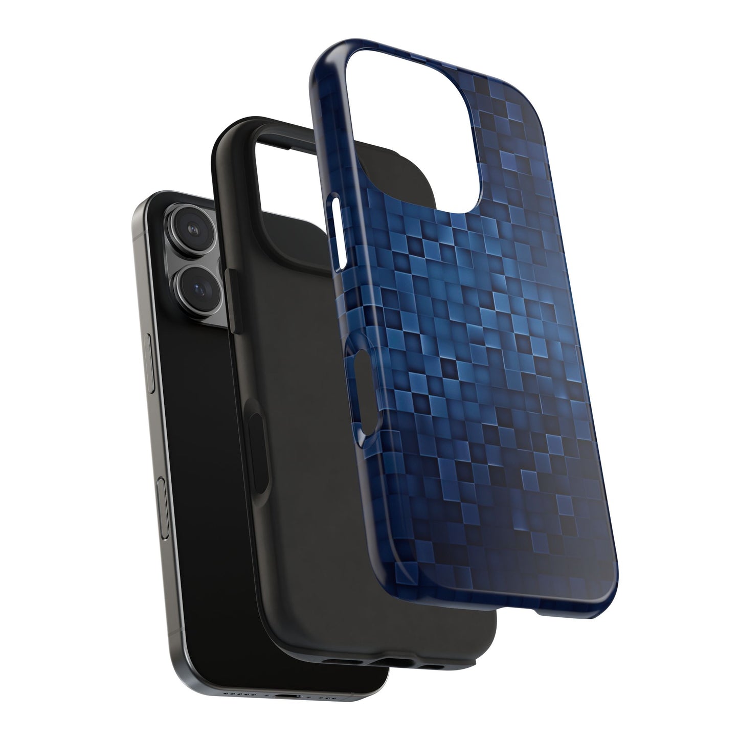 Phone Case - Blue Pixels