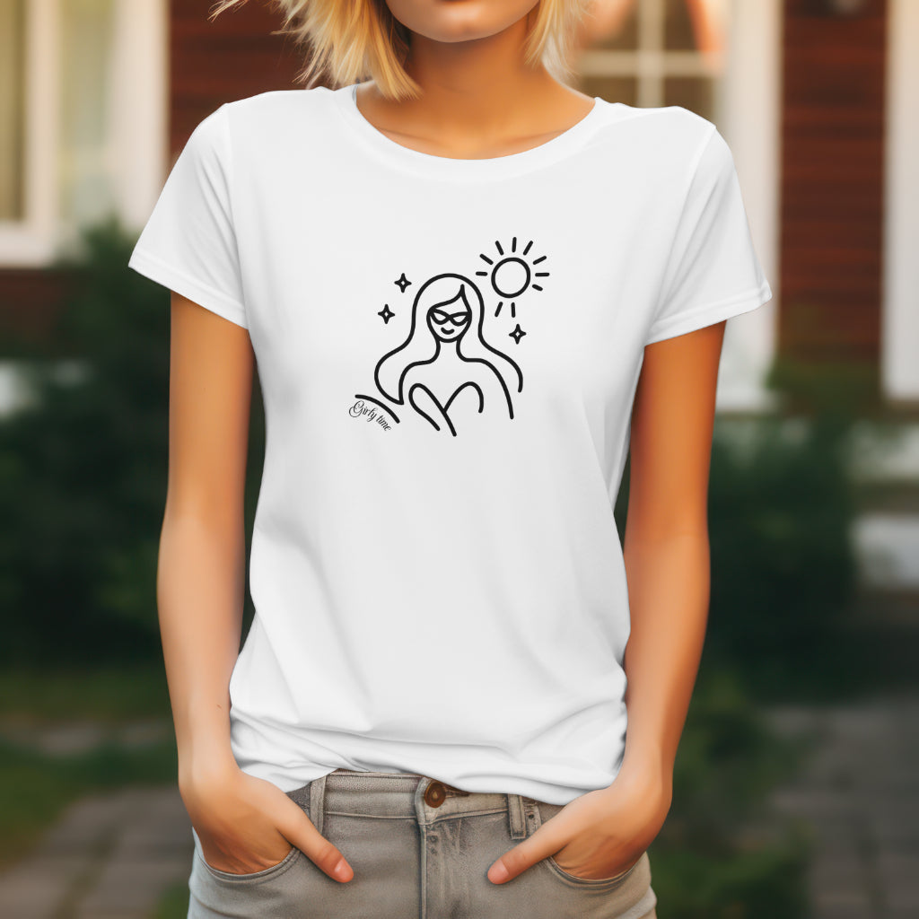 T-shirt doux pour jeune fille