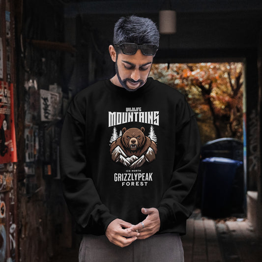 black sweatshirt