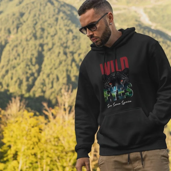 black sweatshirt